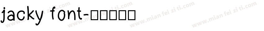 jacky font字体转换